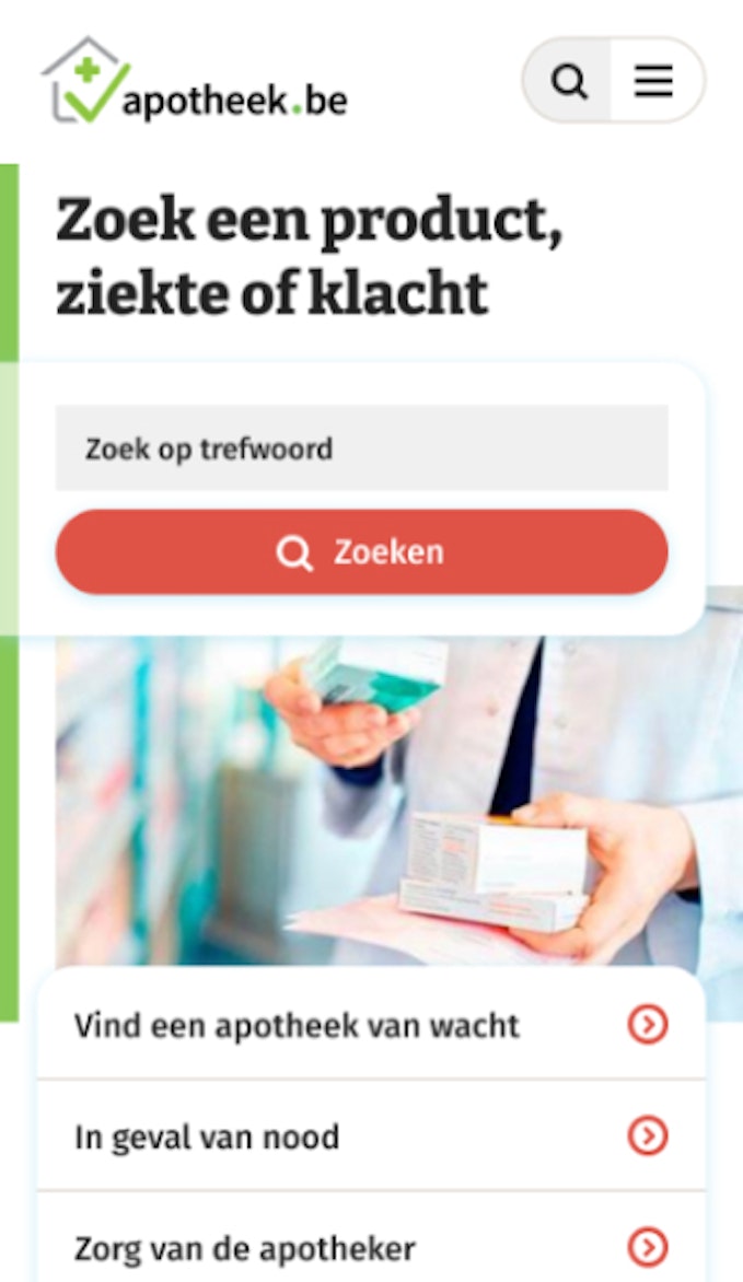 Apotheek mobile screen2